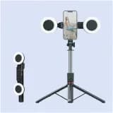 H12D Ultra Selfie Stick 5.9ft Tripod With Dual LED Lights Powerful Extendable Stand