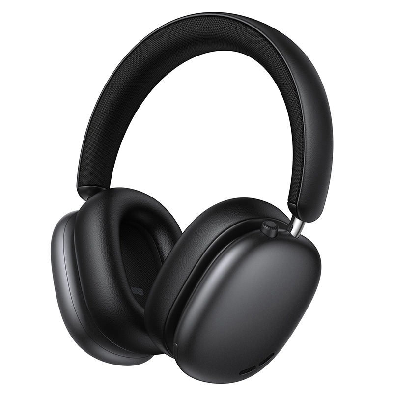 W63 Triunfo ANC Bluetooth Headphone – 55 Hours Playtime black colour