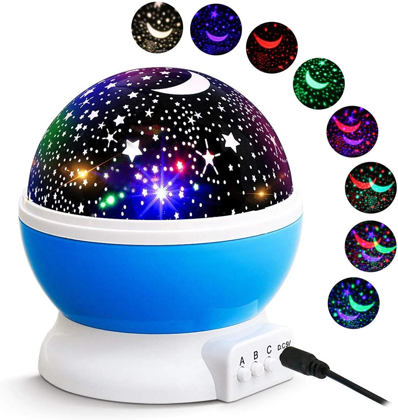 Star Master Dream Rotating Projection Lamp -  Color Depends on Availability