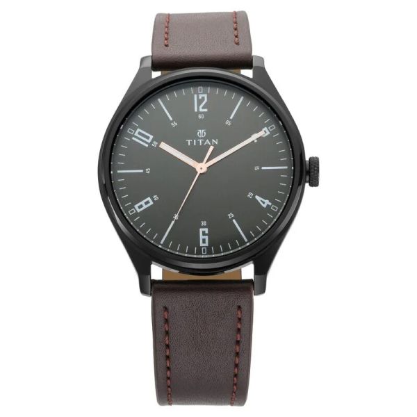 Titan Workwear NS1802NL01 Men's Minimalist Zen Watch Black