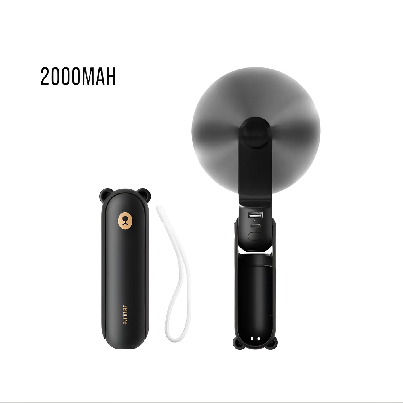 Jisulife F8 Hand Fan 2000mAh - Black