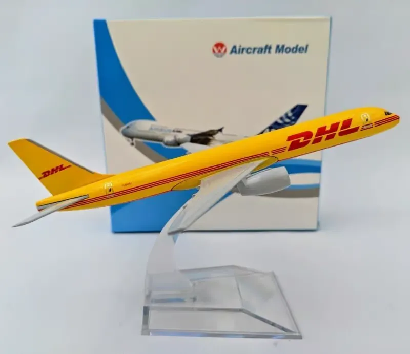 DHL Aviation Metal Aircraft -16cm