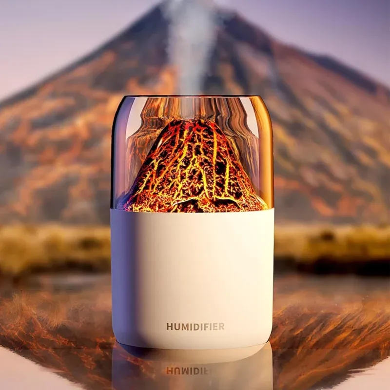 H05 Volcano Air Humidifier with Night Light - 180ML