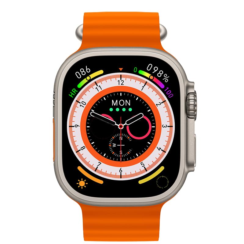 HK9 Ultra AMOLED Smartwatch ChatGPT Smartwatch - Orange Color