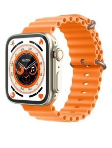 KD99 Ultra Smart Watch With Bluetooth Calling- Orange Color
