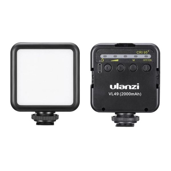 rechargeable mini video light with lithium ion battery led 49 for gimbal ulanzi