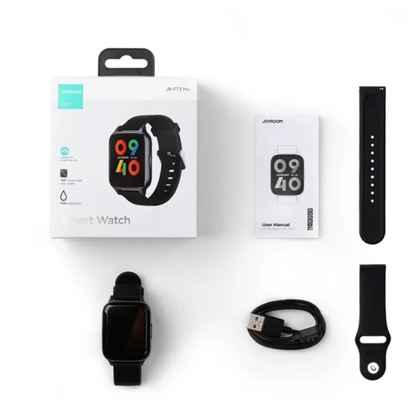 JOYROOM FT3 Pro Fit-Life Series Smart Watch (Answer/Make Call)- Black ...