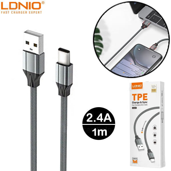 LDNIO LS441 USB A to Type C Cable