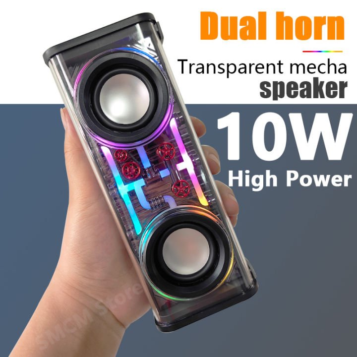 Mecha A88 Transparent Dual 10W Bluetooth Speaker in BD