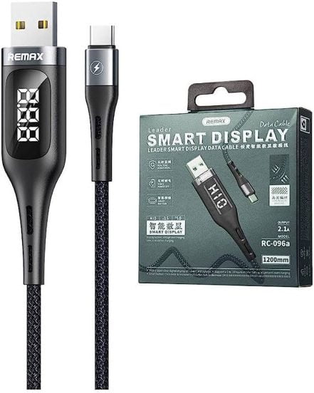 Remax RC-096 Digital Display Type-C Fast Charging Cable
