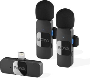 BOYA BY-V1 2.4GHz Wireless Microphone System for iPhone