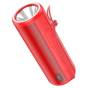 Hoco HC11 Bluetooth Wireless Speaker with Flashlight - Red Color