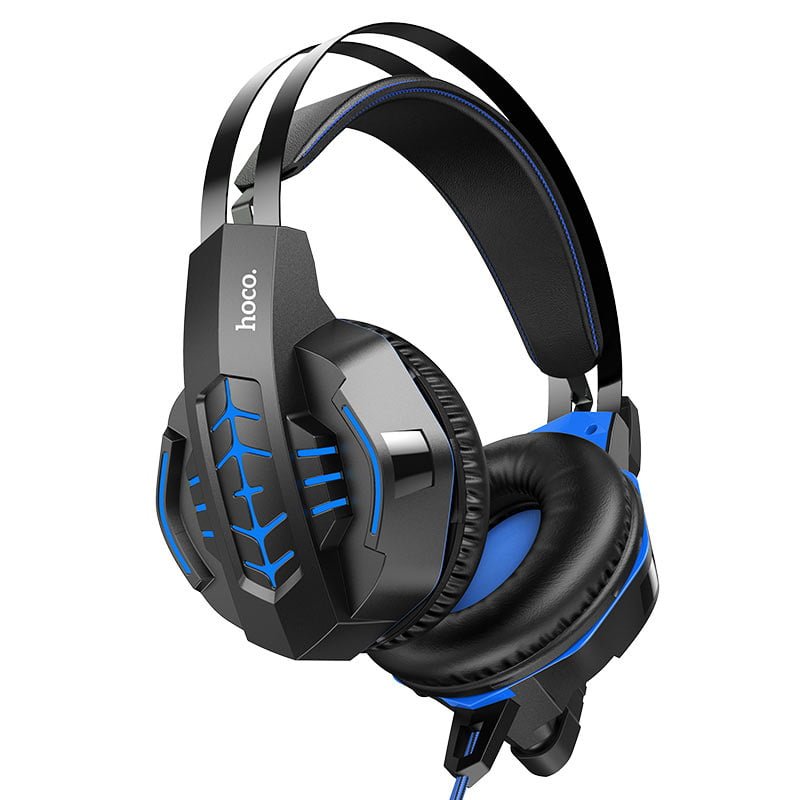 Hoco W102 Cool Tour Gaming Headset Blue Color