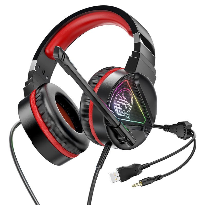 Hoco W104 Gaming Headphone Red Color