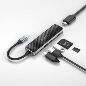 Hoco HB24 6-in-1 Multimedia USB Type-C Hub