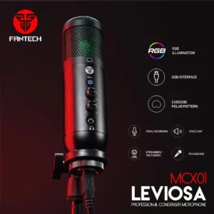 Fantech Leviosa MCX01 Professional RGB Condenser Microphone