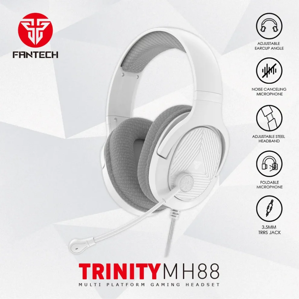 Fantech TRINITY MH88 Space Edition Multiplatform Gaming Headset white