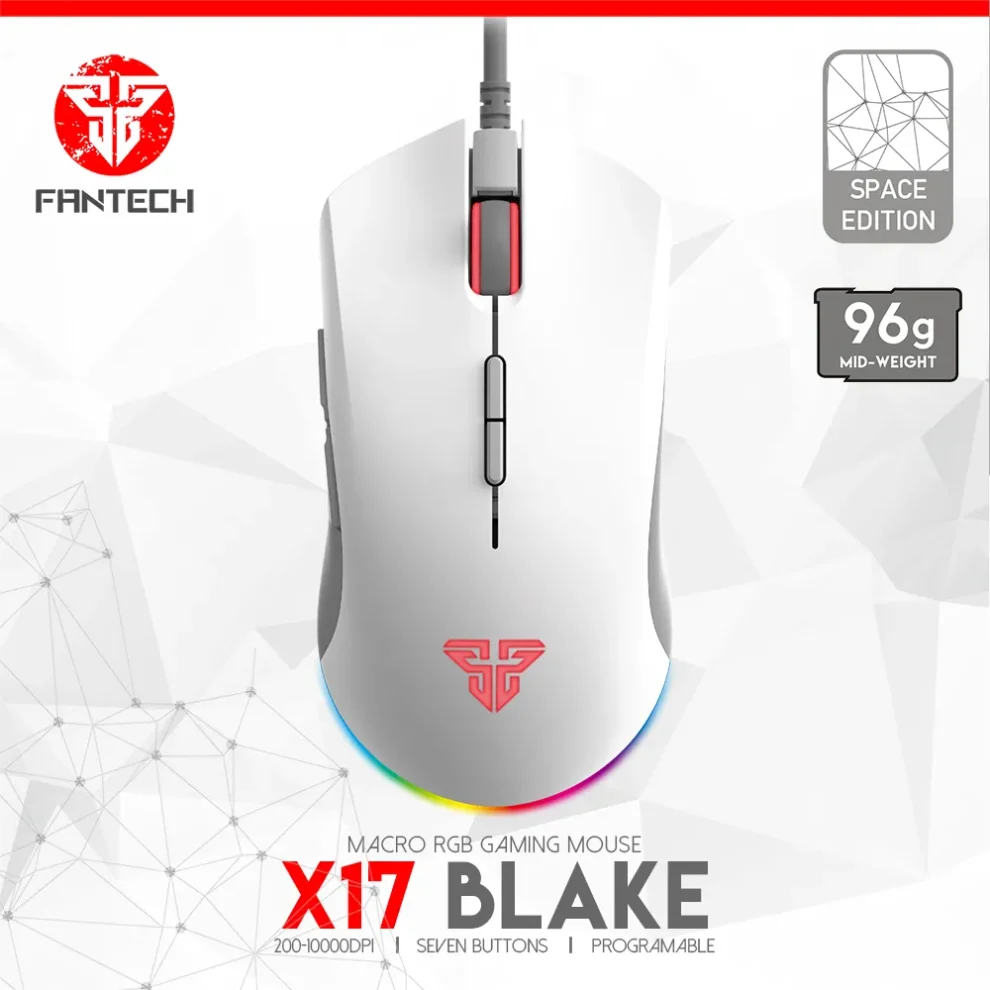 Fantech X17 Blake Space Edition Macro RGB Gaming Mouse