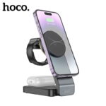 Hoco CQ3 15W 3-in-1 Folding Magnetic Wireless Charger