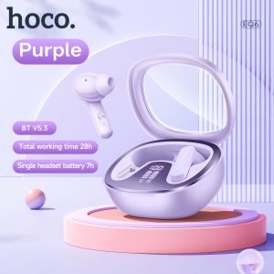 Hoco EQ6 TWS Wireless Earphones - Purple Color