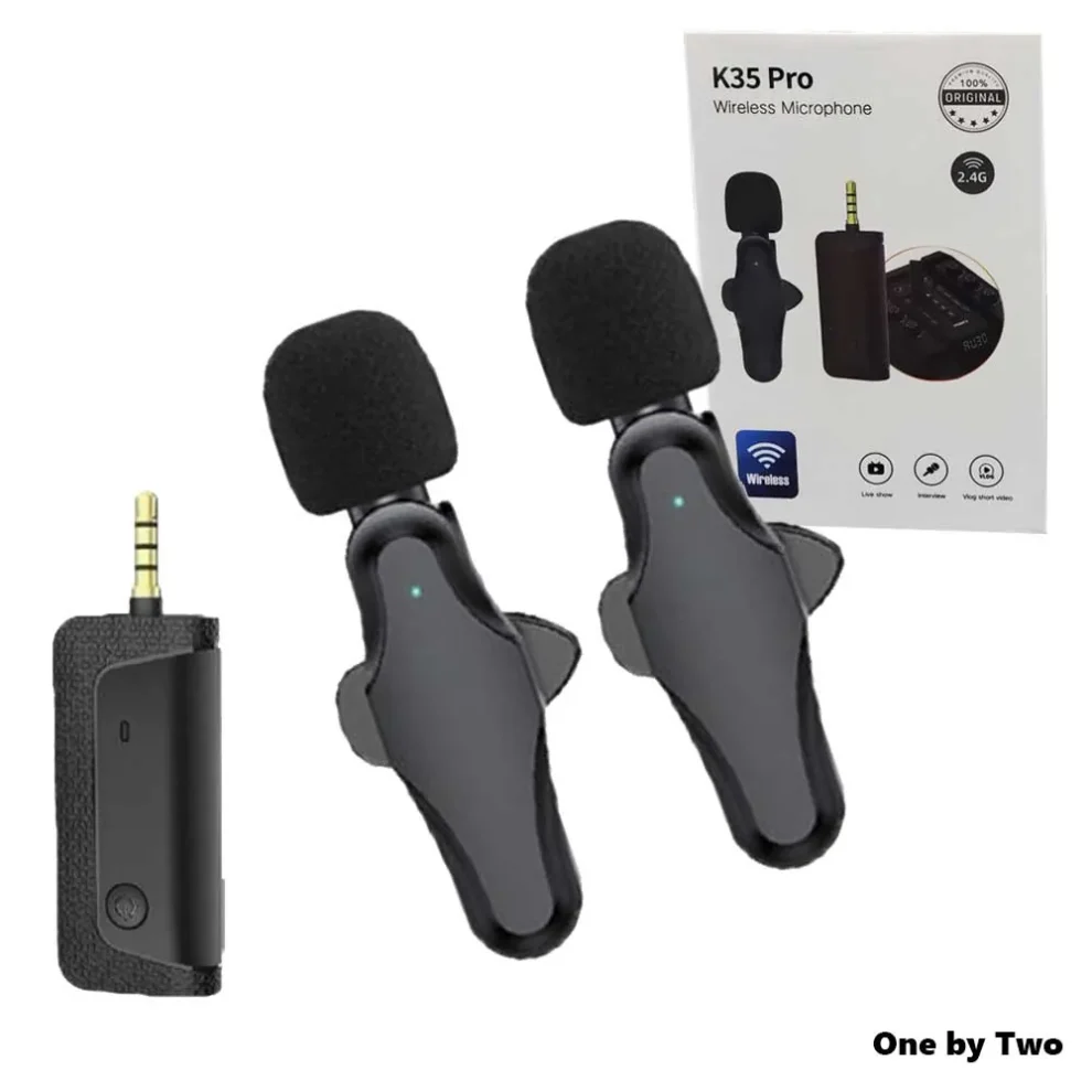 K35-Pro-Wireless-Noise-Reduction-Lavalier-Microphone