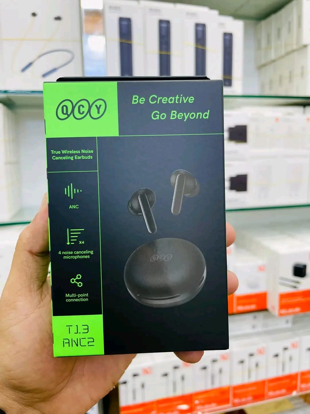 QCY T13 ANC 2 Truly Wireless Earbuds – Black Color – Dropshop 2.0