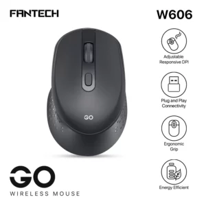 Fantech Go W606 Wireless Mouse - Black Color