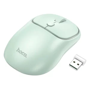 HOCO GM25 Dual-Mode Wireless Bluetooth 2.4G Silent Mouse-Light Green