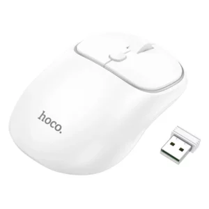 HOCO GM25 Dual-Mode Wireless Bluetooth 2.4G Silent Mouse- White