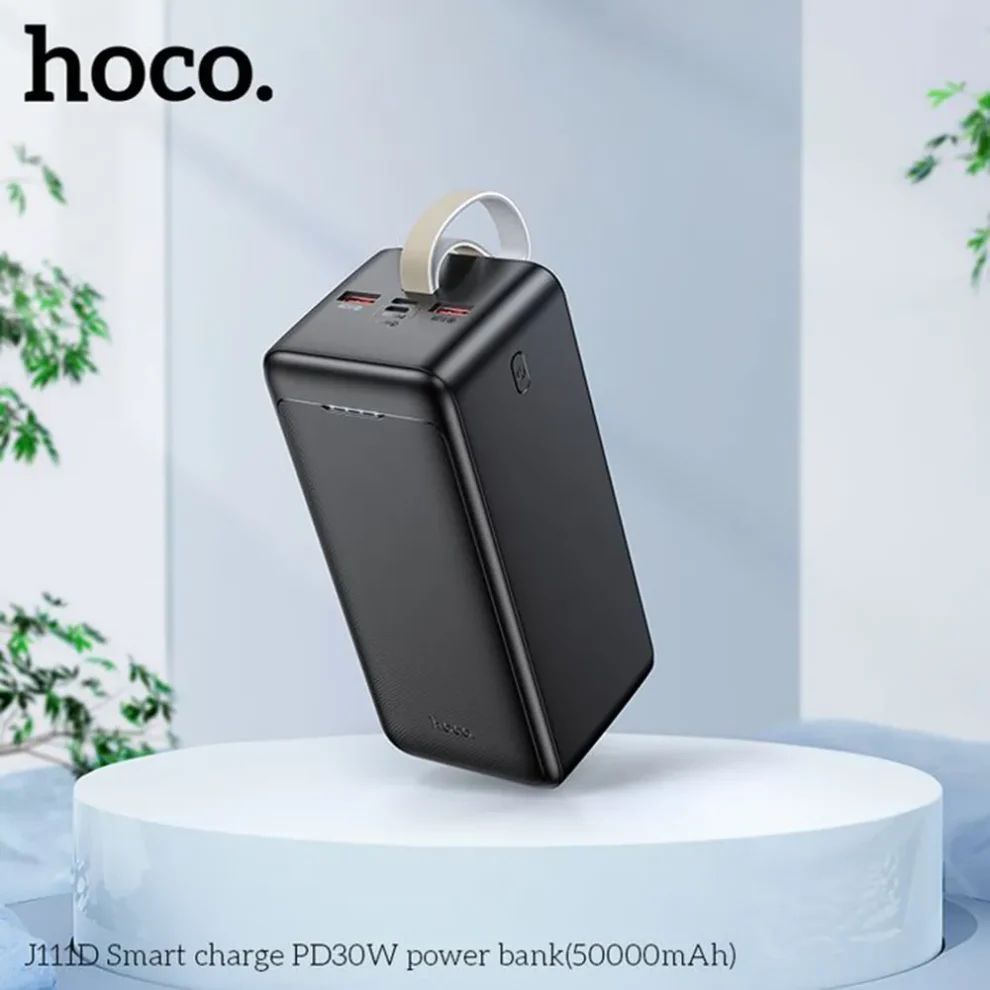 HOCO J111D PD30W Power Bank (50000mAh) - Black Color