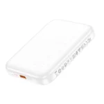HOCO J117A magnetic wireless fast charging Power bank 10000mAh - White Color