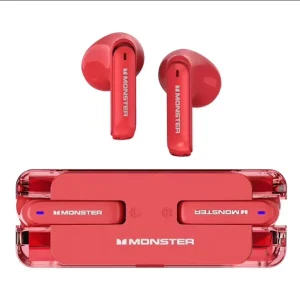 MONSTER AIRMARS XKT08 True Wireless Gaming Earphones - Red Color