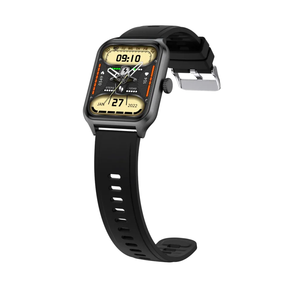 T97 Bluetooth Calling Smartwatch - Black Color