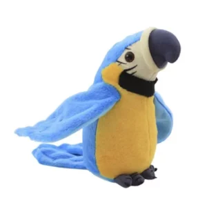 Cute Electric Talking Parrot Plush Kids Toy Blue