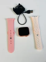 T55 SmartWatch with Dual Straps - Pink Color