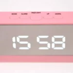 Digital Mirror LED Alarm Clock