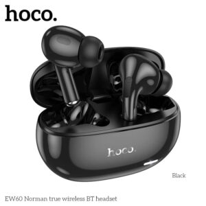 Hoco EW60 Plus Norman True Wireless ANC BT Headset-Black