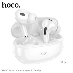 Hoco EW60 Plus Norman True Wireless ANC BT Headset-White