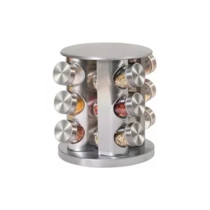 Stainless Steel Rotating Spice Carousel 12