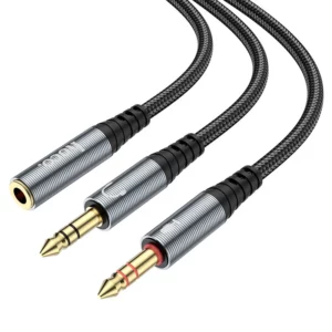 HOCO UPA21 3.5mm female to 2*3.5mm male Audio Cable Adapter