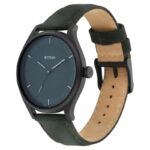 Titan Workwear Green Dial Analog Leather Strap Watch For Men - NS1802NL02