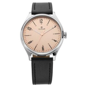 Titan Analog Leather Strap Watch For Men- 1802SL03 in dropshop